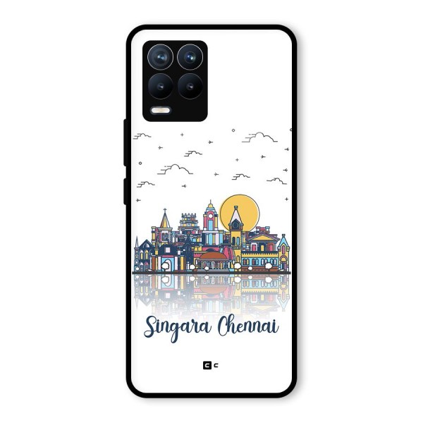 Chennai City Glass Back Case for Realme 8