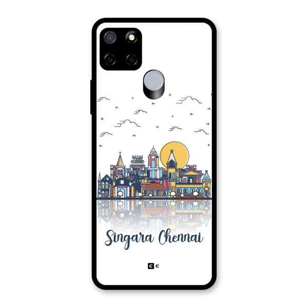 Chennai City Glass Back Case for Realme Narzo 20