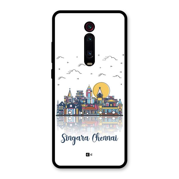 Chennai City Glass Back Case for Redmi K20 Pro