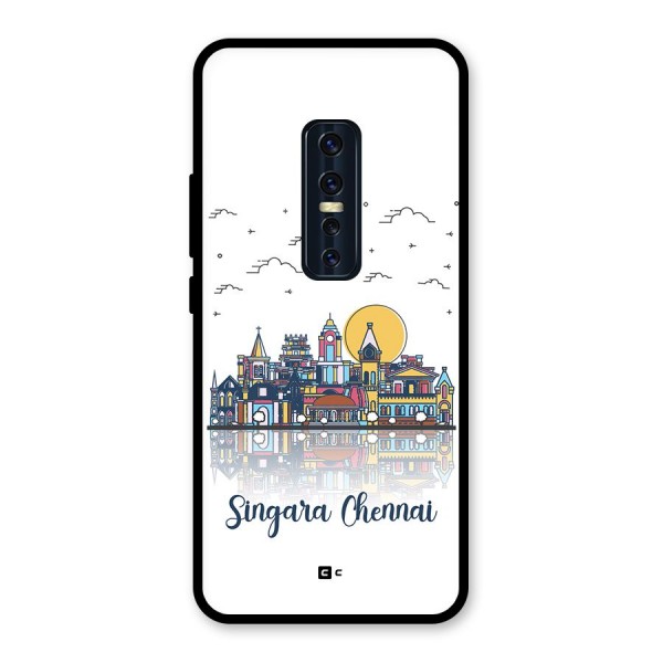 Chennai City Glass Back Case for Vivo V17 Pro