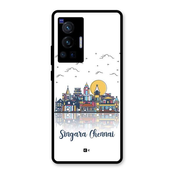 Chennai City Glass Back Case for Vivo X70 Pro