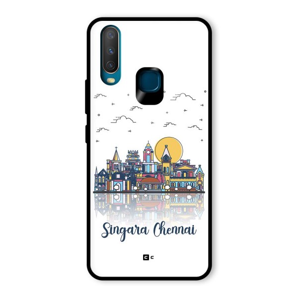 Chennai City Glass Back Case for Vivo Y15