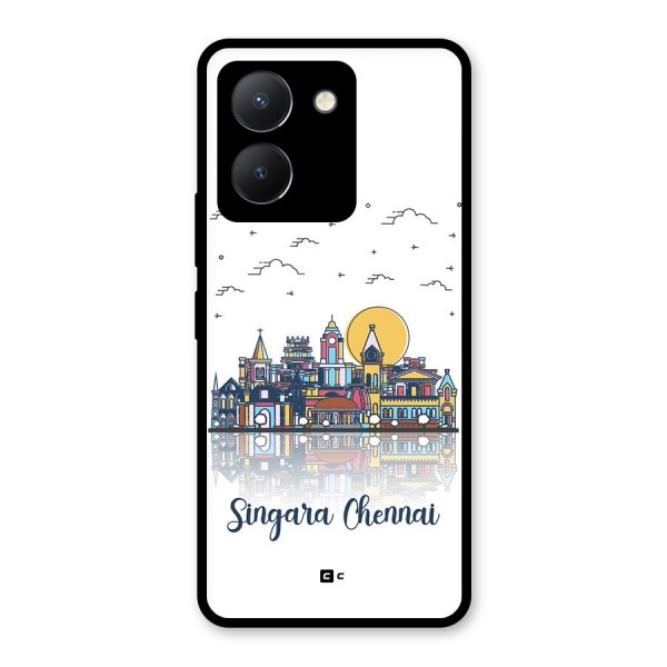 Chennai City Glass Back Case for Vivo Y36