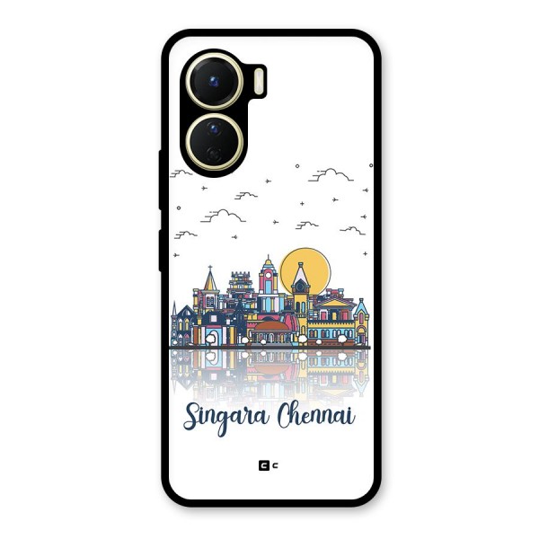 Chennai City Glass Back Case for Vivo Y56