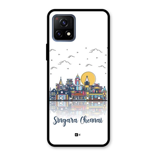 Chennai City Glass Back Case for Vivo Y72 5G