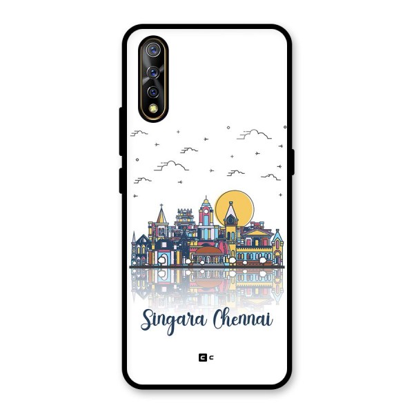 Chennai City Glass Back Case for Vivo Z1x