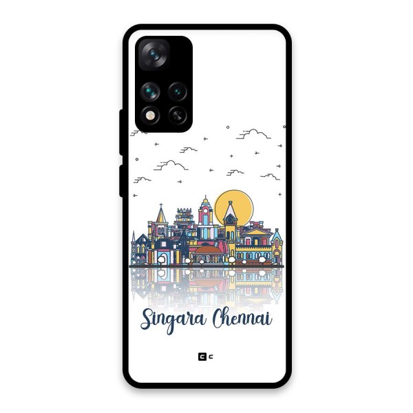 Chennai City Glass Back Case for Xiaomi 11i 5G