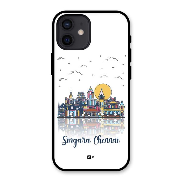 Chennai City Glass Back Case for iPhone 12