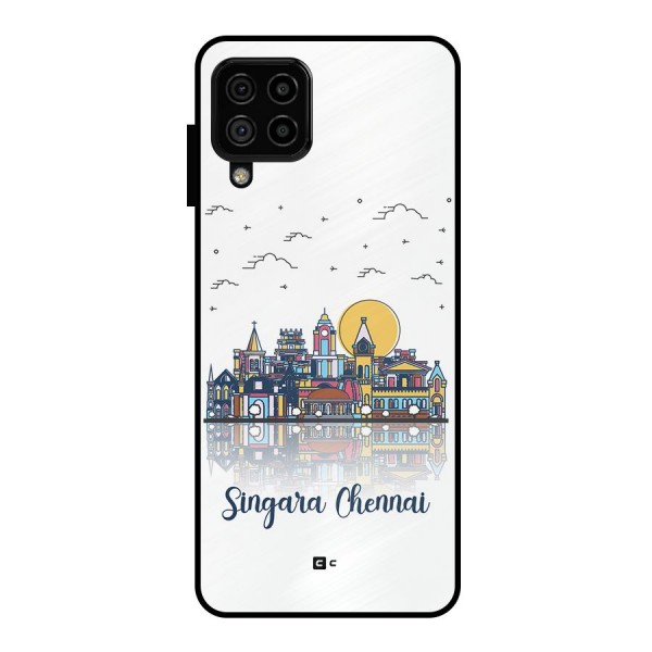 Chennai City Metal Back Case for Galaxy A22 4G