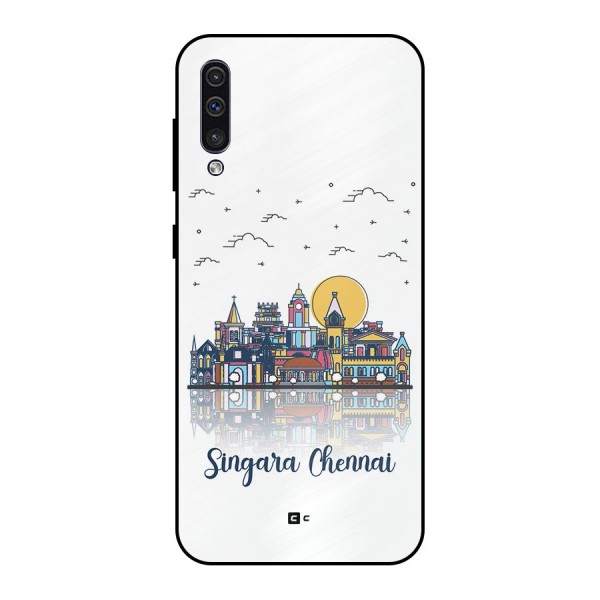 Chennai City Metal Back Case for Galaxy A50