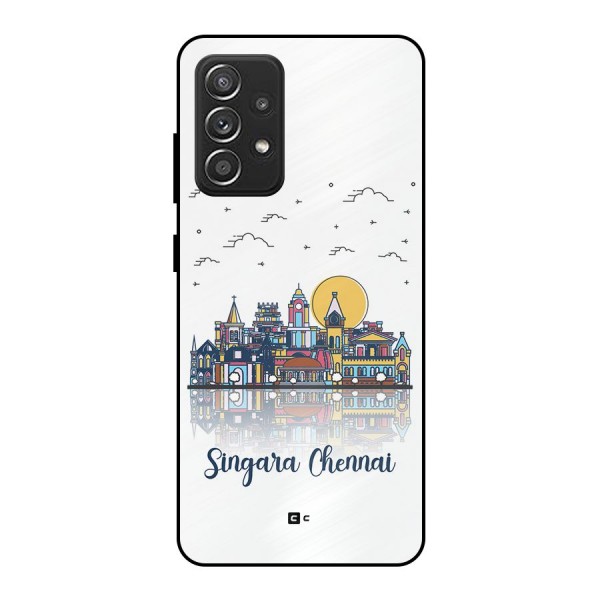 Chennai City Metal Back Case for Galaxy A52