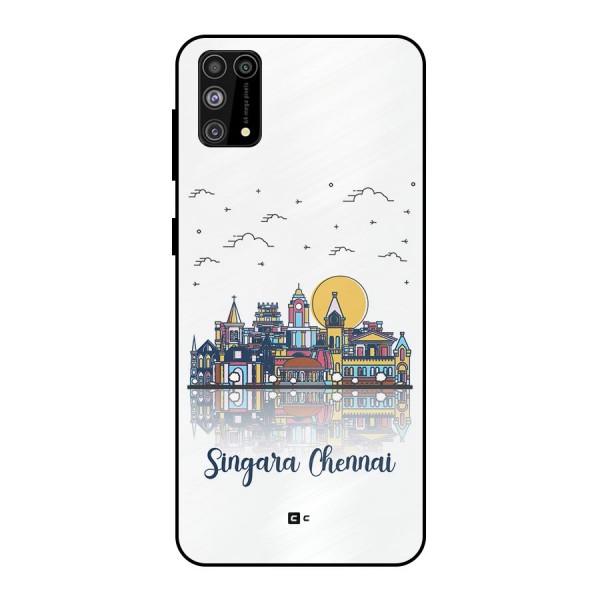 Chennai City Metal Back Case for Galaxy M31