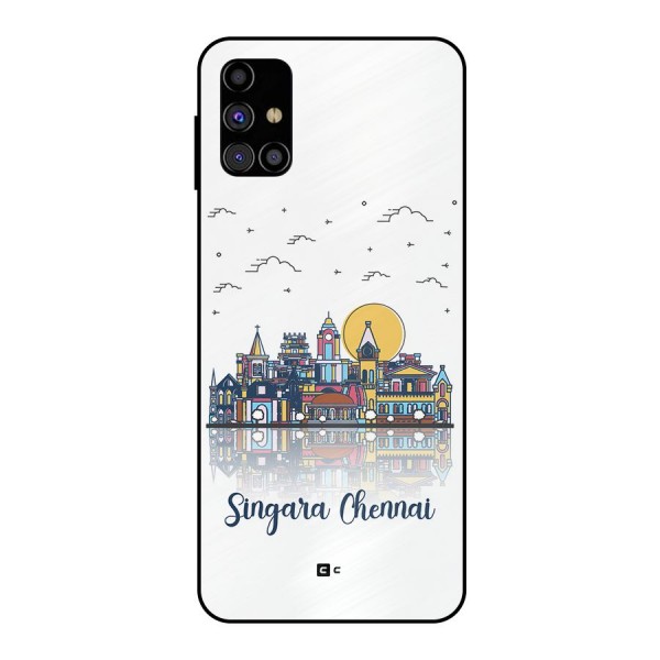 Chennai City Metal Back Case for Galaxy M31s