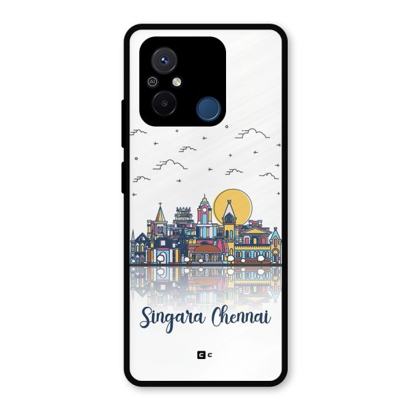 Chennai City Metal Back Case for Poco C55