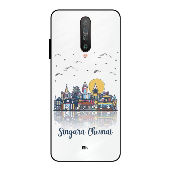 Chennai City Metal Back Case for Poco X2