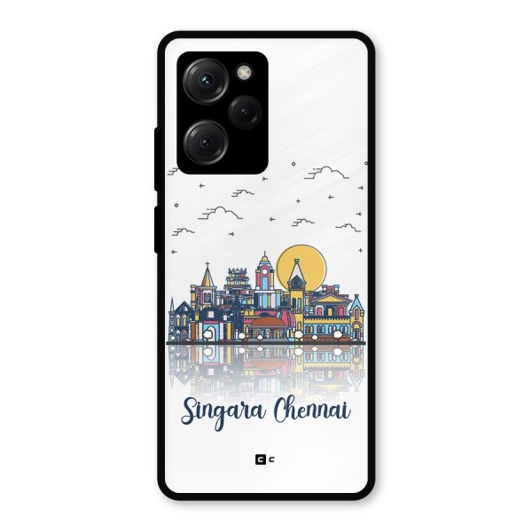 Chennai City Metal Back Case for Poco X5 Pro