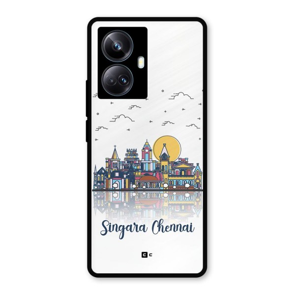 Chennai City Metal Back Case for Realme 10 Pro Plus