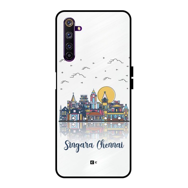 Chennai City Metal Back Case for Realme 6 Pro