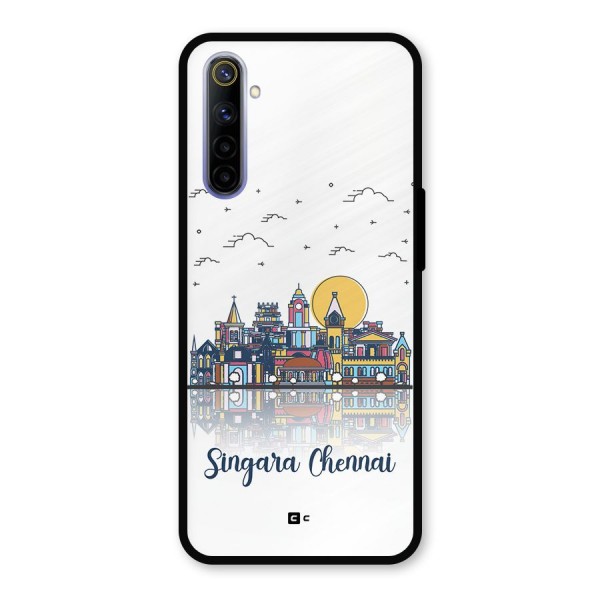 Chennai City Metal Back Case for Realme 6i