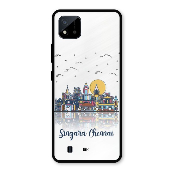 Chennai City Metal Back Case for Realme C11 2021