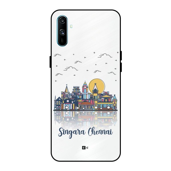 Chennai City Metal Back Case for Realme C3