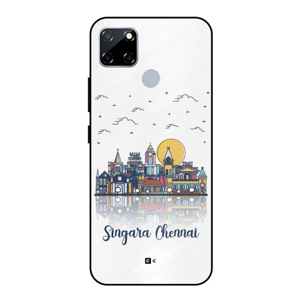 Chennai City Metal Back Case for Realme Narzo 20