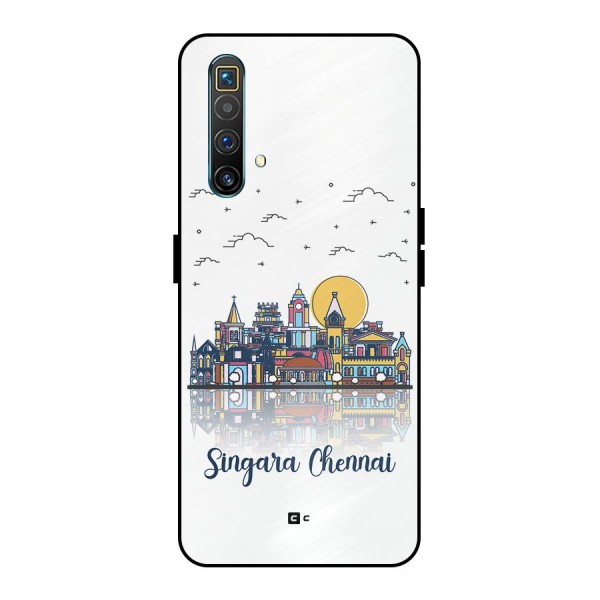 Chennai City Metal Back Case for Realme X3 SuperZoom