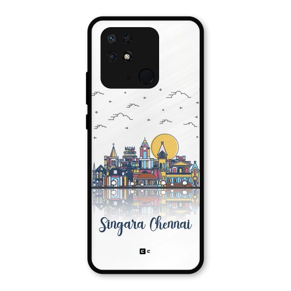 Chennai City Metal Back Case for Redmi 10