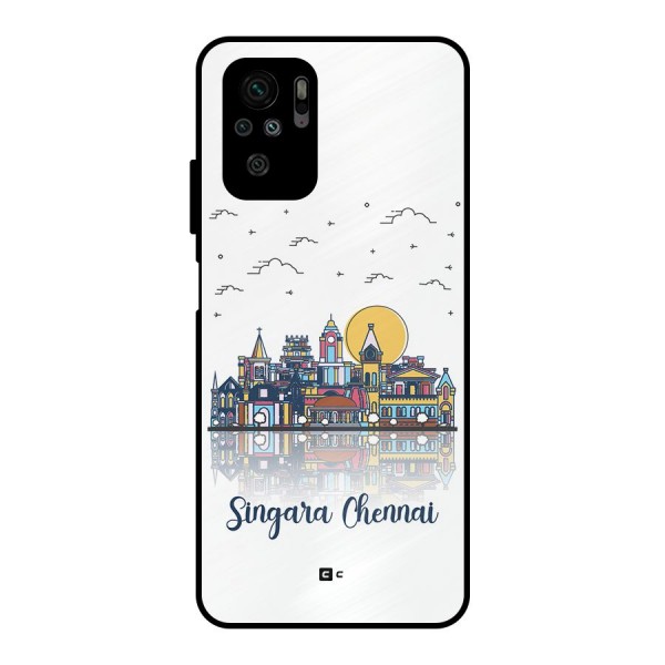 Chennai City Metal Back Case for Redmi Note 10