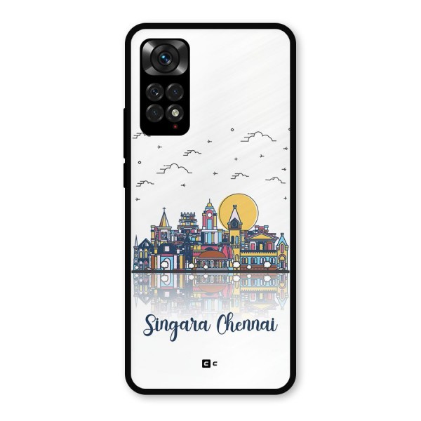 Chennai City Metal Back Case for Redmi Note 11