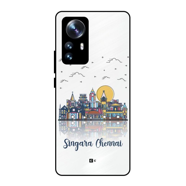 Chennai City Metal Back Case for Xiaomi 12 Pro