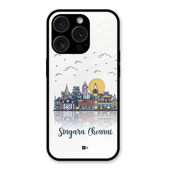 Chennai City Metal Back Case for iPhone 15 Pro