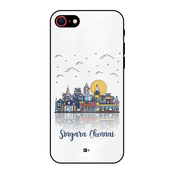Chennai City Metal Back Case for iPhone 8