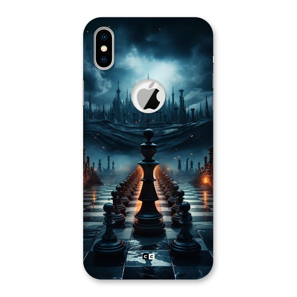 Chess World Back Case for iPhone XS Logo Cut