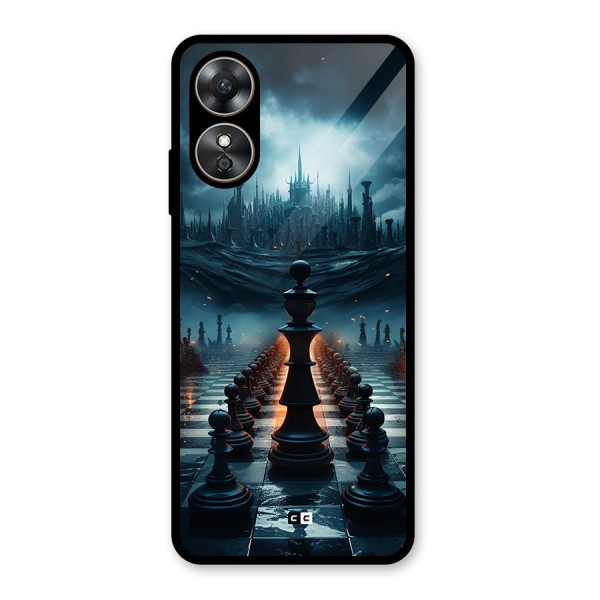 Chess World Glass Back Case for Oppo A17