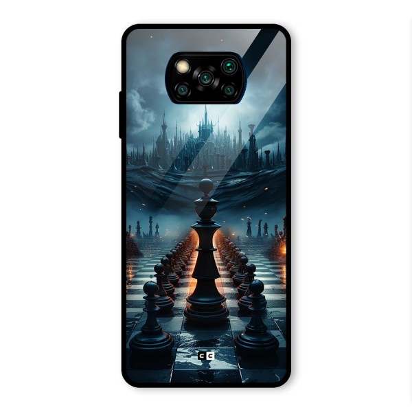 Chess World Glass Back Case for Poco X3 Pro