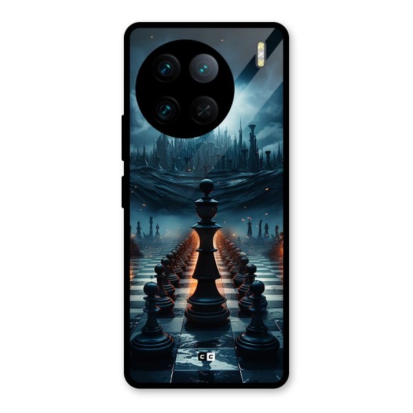 Chess World Glass Back Case for Vivo X90 Pro