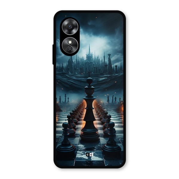 Chess World Metal Back Case for Oppo A17