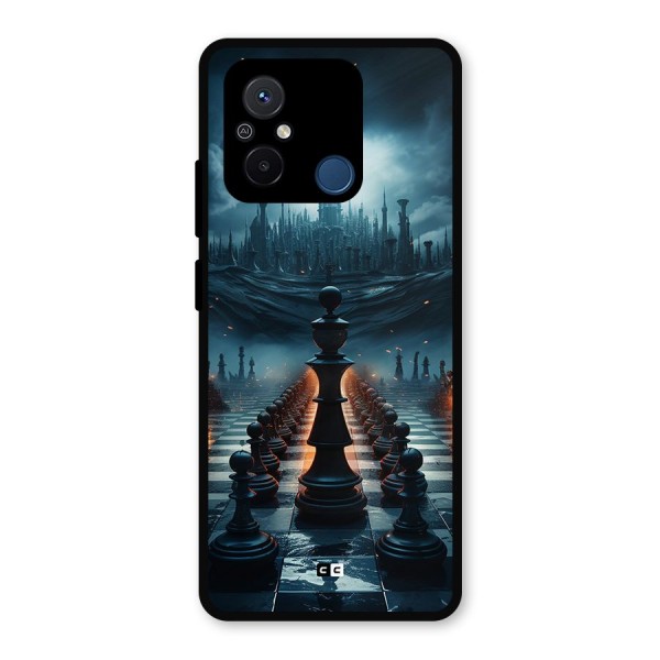 Chess World Metal Back Case for Poco C55