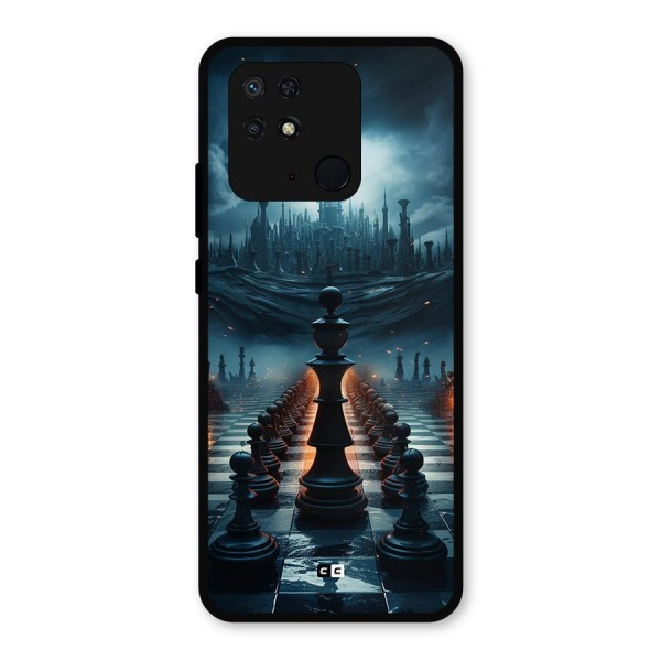 Chess World Metal Back Case for Redmi 10