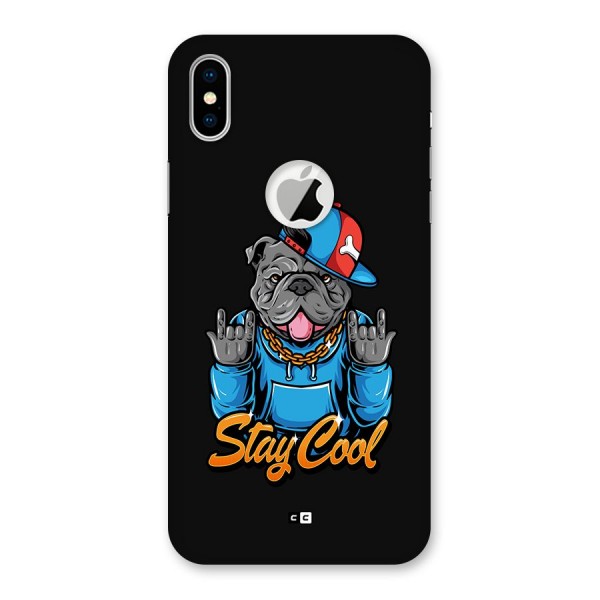 Chill Calm Cool Back Case for iPhone XS Logo Cut