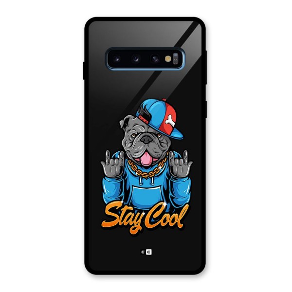 Chill Calm Cool Glass Back Case for Galaxy S10