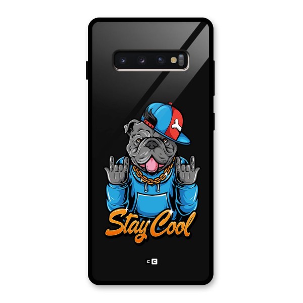 Chill Calm Cool Glass Back Case for Galaxy S10 Plus