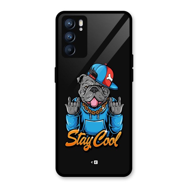 Chill Calm Cool Glass Back Case for Oppo Reno6 5G