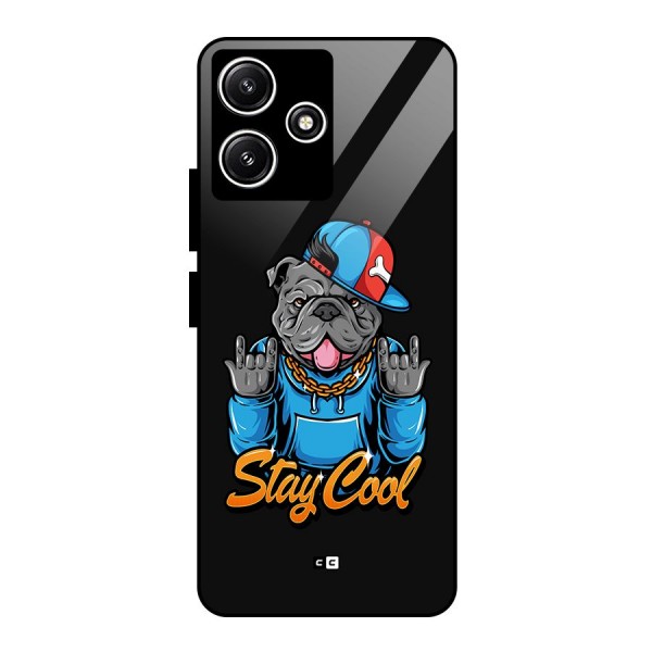 Chill Calm Cool Glass Back Case for Poco M6 Pro