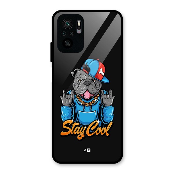 Chill Calm Cool Glass Back Case for Redmi Note 10