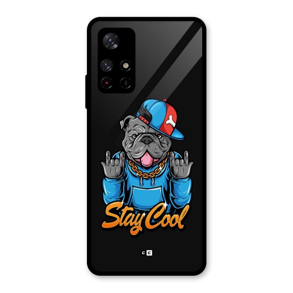 Chill Calm Cool Glass Back Case for Redmi Note 11T 5G