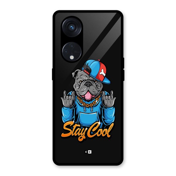 Chill Calm Cool Glass Back Case for Reno8 T 5G