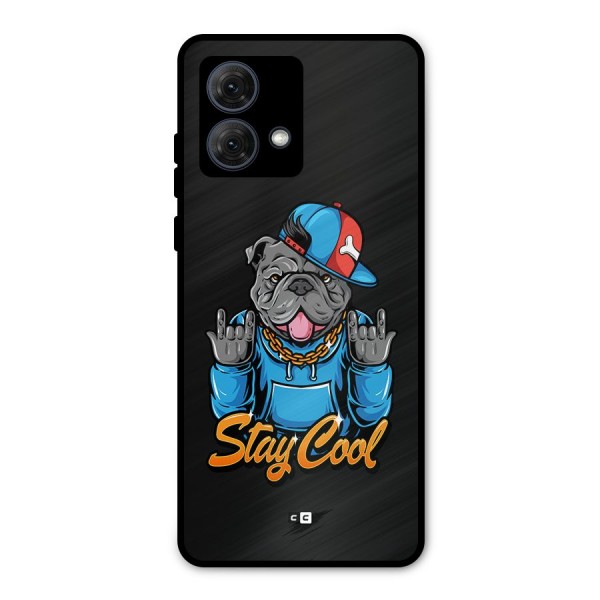 Chill Calm Cool Metal Back Case for Moto G84