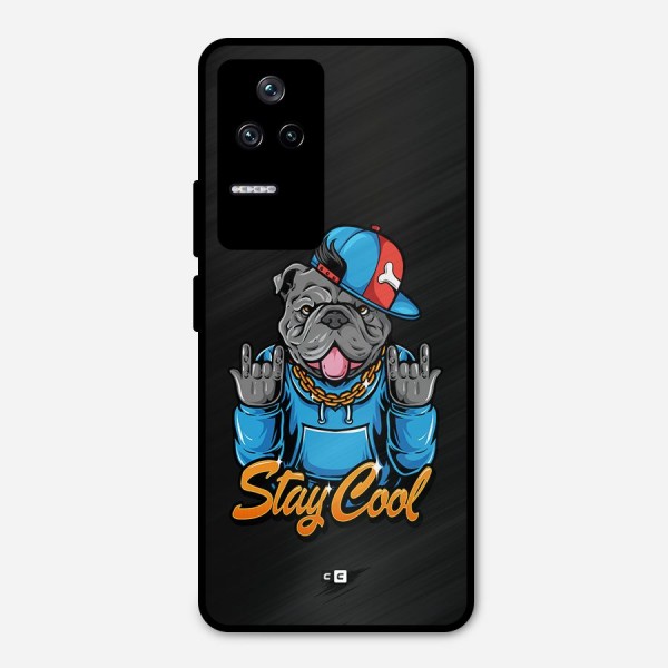 Chill Calm Cool Metal Back Case for Poco F4 5G